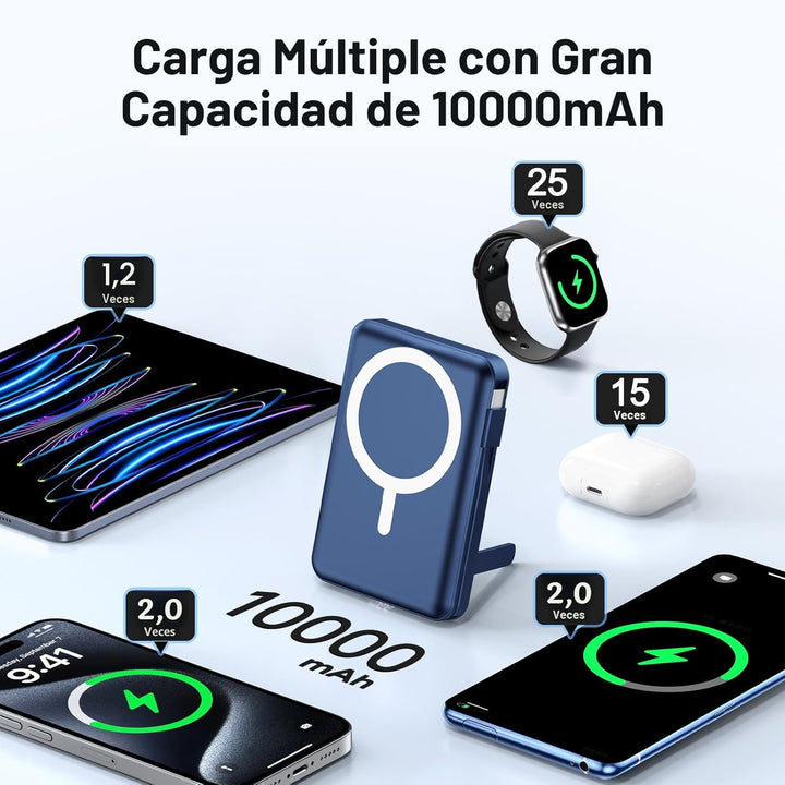 Vexnara para Magsafe - Batería externa de 10000 mAh para iPhone con...