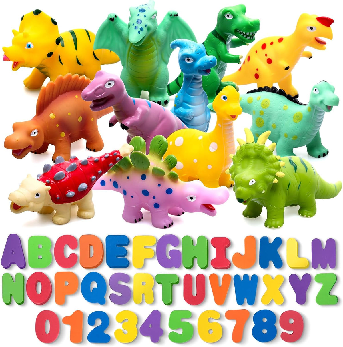 Juguetes de dinosaurio para el baño sin molde