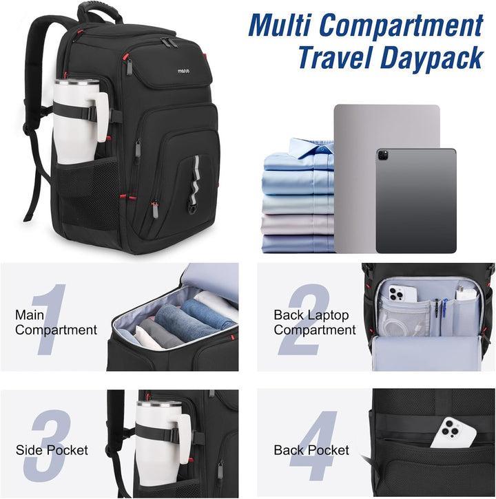 MOSISO Mochila para laptop de 18.4 pulgadas con puerto de carga USB...