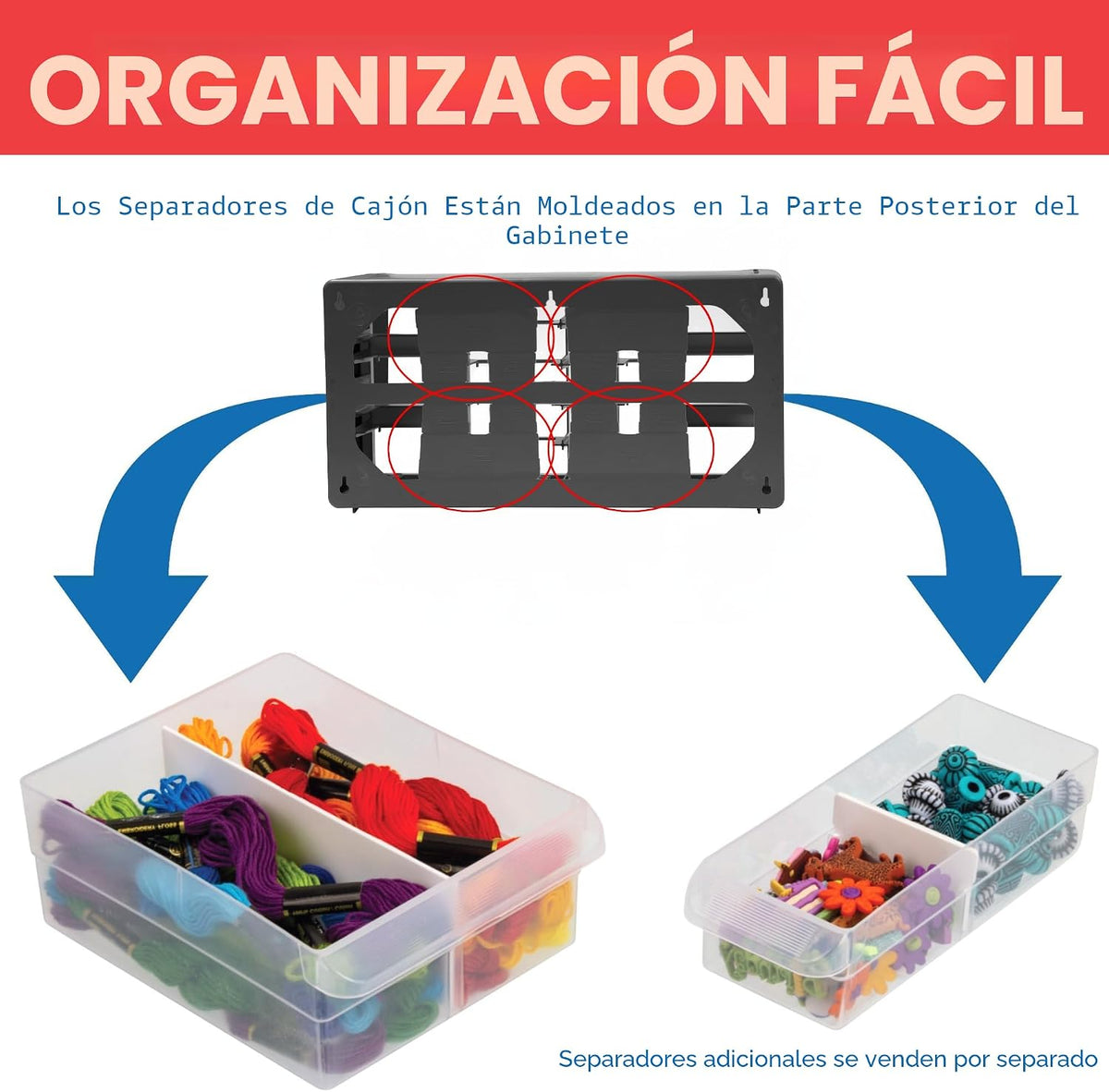Repisa para almacenamiento de piezas, de plástico, con 26 cajones Akro-Mils 10126REDBLK20, de 20 pulgadas x 10-1/4 pulgadas x 6-3/8 pulgadas, rojo o negra