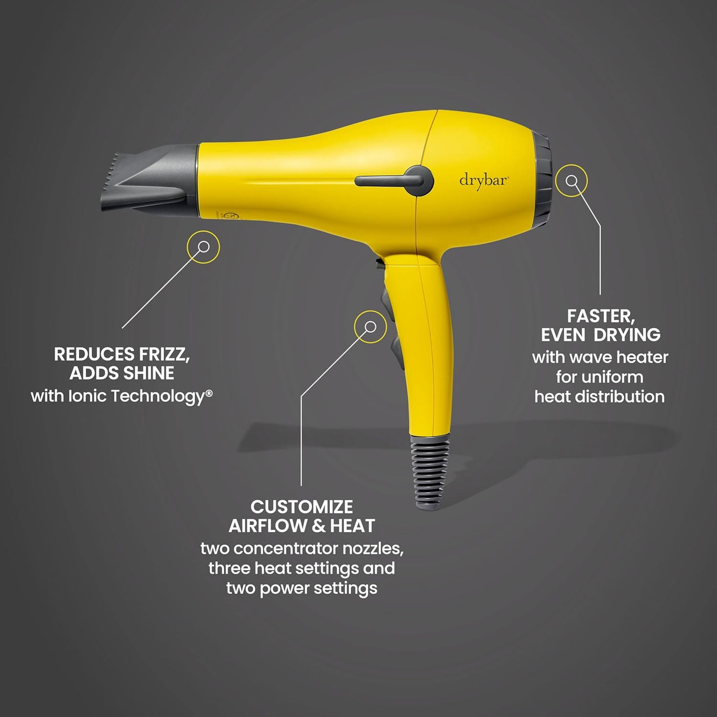 Secador de cabello Buttercup por Drybar, el secador de cabello ofic...