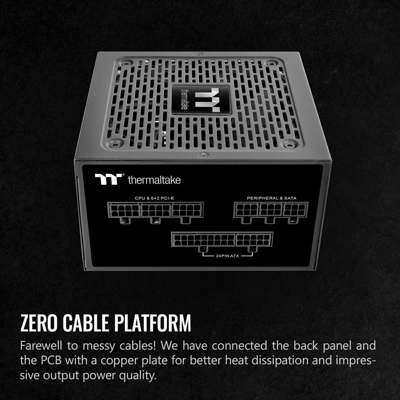 Thermaltake GF1 (2024) Fuente de alimentación ATX totalmente modula...