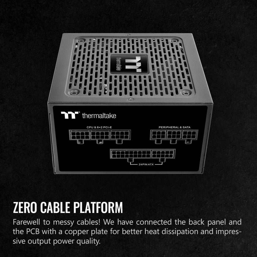 Thermaltake GF1 (2024) Fuente de alimentación ATX totalmente modula...