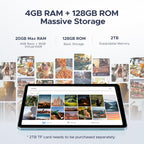 POPUX Tab A9 Pro Tablet Android con teclado, 20GB+128GB/2TB TF, ta...