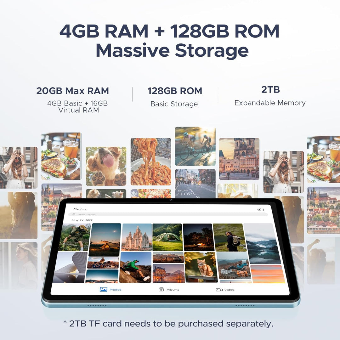 POPUX Tab A9 Pro Tablet Android con teclado, 20GB+128GB\/2TB TF, ta...