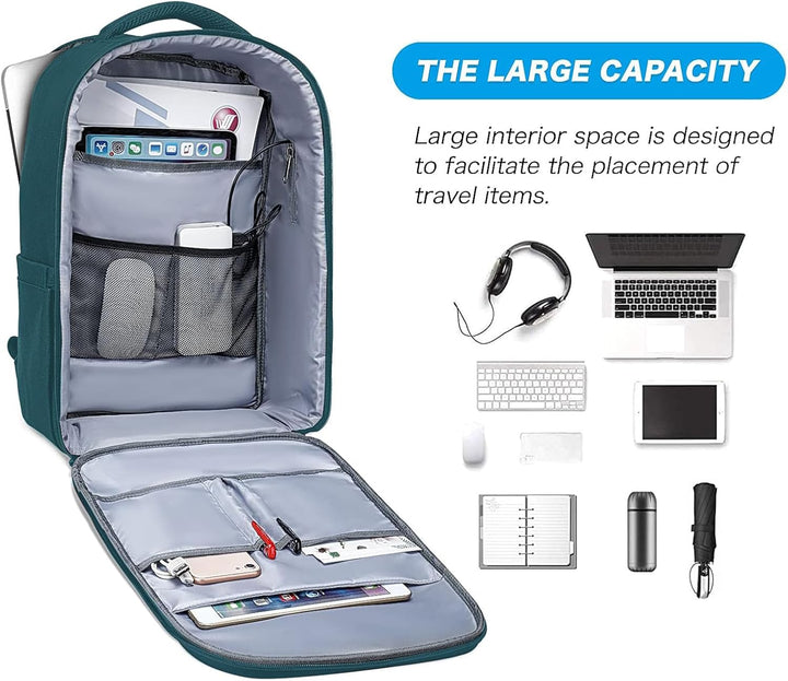 MOSISO Mochila para laptop de 15.6 a 16 pulgadas y 35L con puerto d...