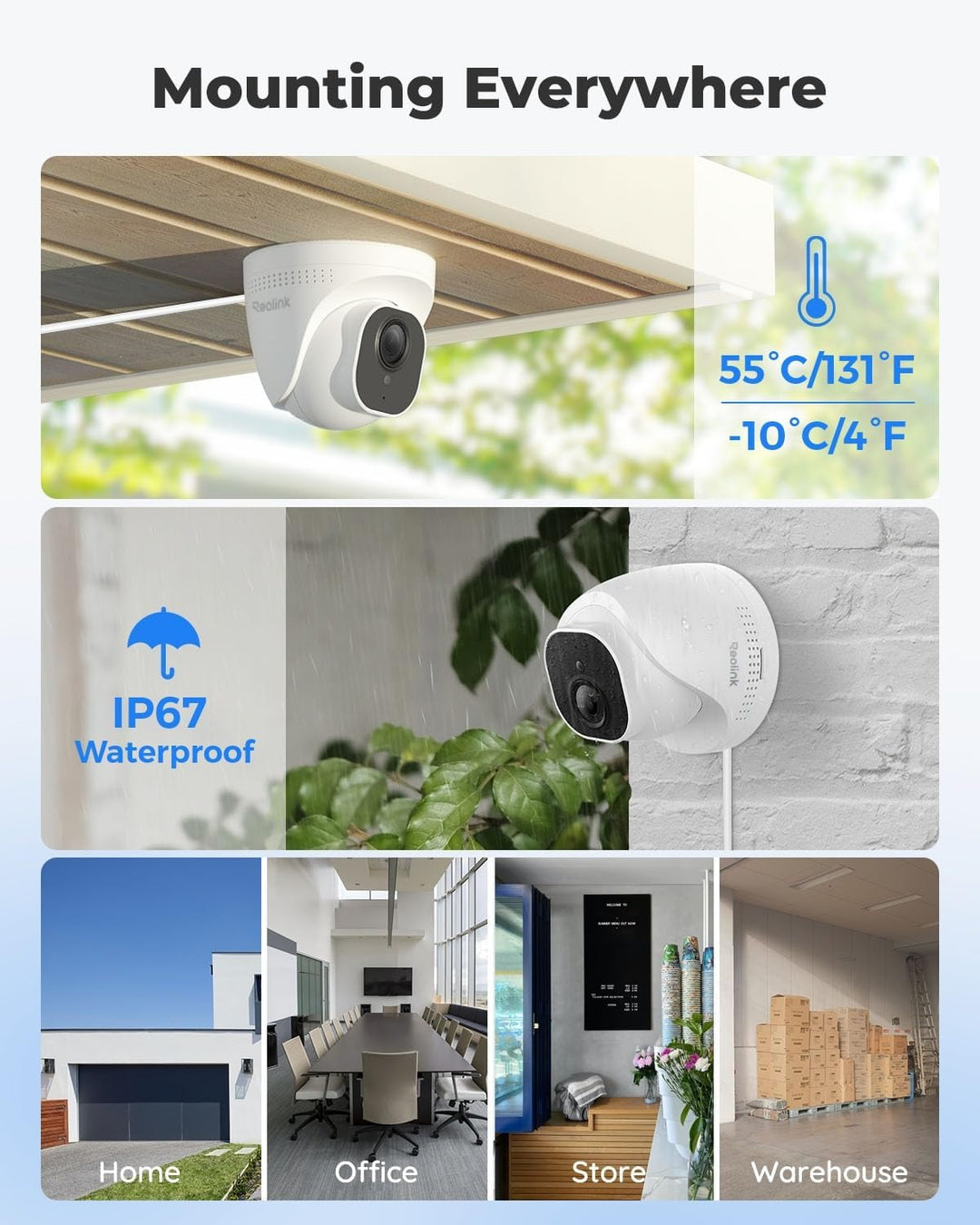 REOLINK Sistema inteligente de cámara de seguridad para el hogar de...