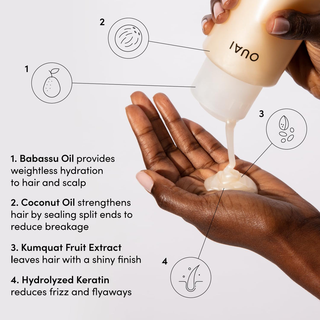 OUAI Juego de champú y acondicionador para cabello normal - Champú...