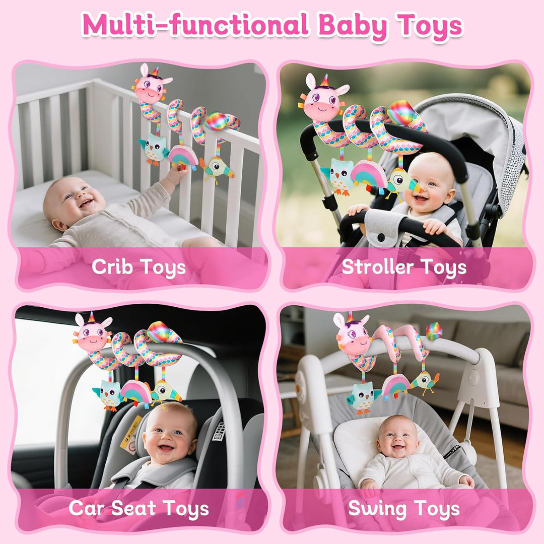 Juguetes de asiento de carro para bebés de 0 a 6 meses, juguetes de...