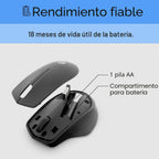 HP 280 Ratón Silencioso Inalámbrico - Diseño Ergonómico, para Mano...