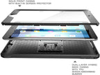 SUPCASE Unicorn Beetle Pro Series - Funda diseñada para iPad 9.7 2018/2017, con protector de pantalla integrado y funda protectora resistente de doble capa de cuerpo completo para iPad 9.7 de 5ª y 6ª generación (negro)