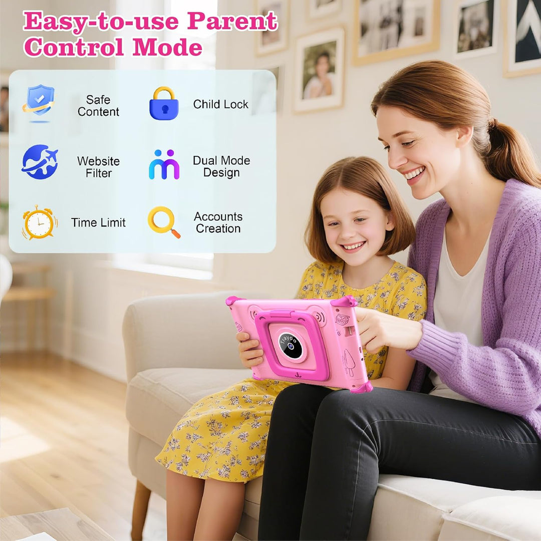 Trayoo Tableta infantil de 7 pulgadas para niños con ROM de 32 GB,...