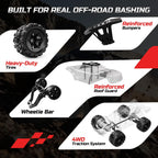 DEERC 9312E Coche RC de escala 1/18, rápido, 42+ KPH, 4WD Off Road, control remoto