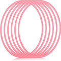 Shappy - 6 piezas de aros de ejercicio desmontables ajustables, juguete de plástico, juguetes de patio de juegos, aros circulares de colores para juegos de adolescentes, gimnasia, equipo de agilidad