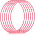 Shappy - 6 piezas de aros de ejercicio desmontables ajustables, juguete de plástico, juguetes de patio de juegos, aros circulares de colores para juegos de adolescentes, gimnasia, equipo de agilidad