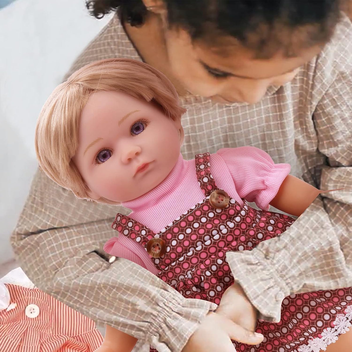 Alive - Ropa y accesorios para muñecas de bebé, 12 juegos de ropa de muñeca para muñecas de 12, 13, 14, 15, 16 pulgadas, ropa de muñeca de bebé, accesorios de trajes de muñeca con horquilla y