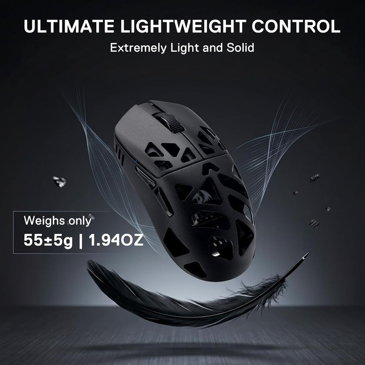 Redragon M997 Ratón inalámbrico para juegos de aleación de magnesio...