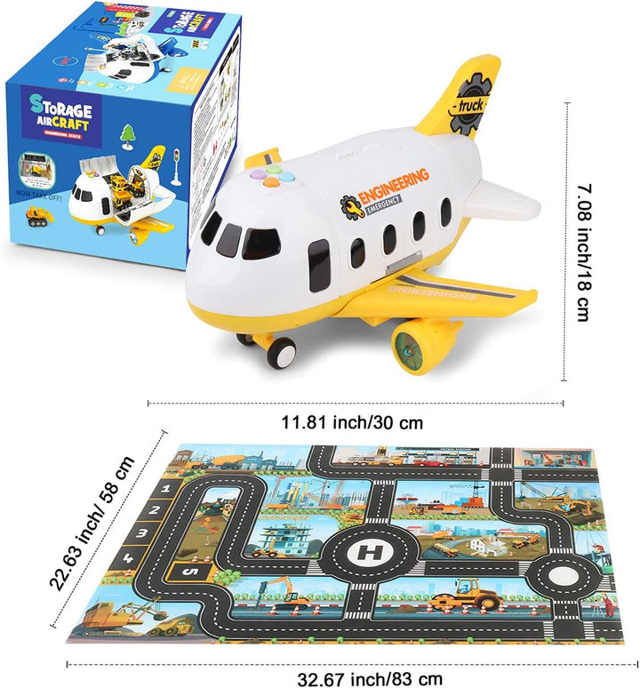 Dwi Dowellin Juguetes de avión de construcción, juego de juguetes d...