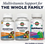 KAL Suplementos energéticos mejorados, multivitamínico, Mango piña, 60 unidades (1 paquete)