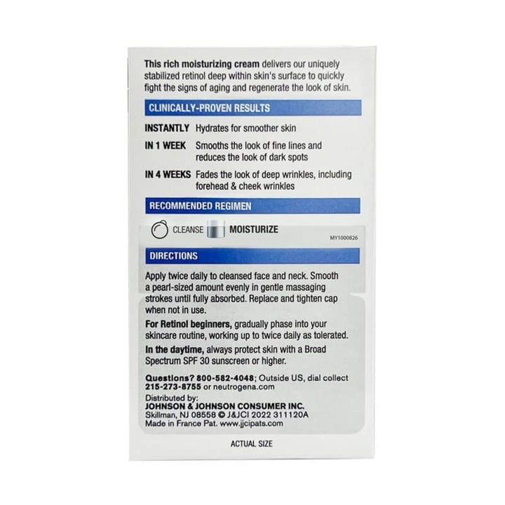 Neutrogena Rapid Wrinkle Repair - Crema facial regeneradora de reti...