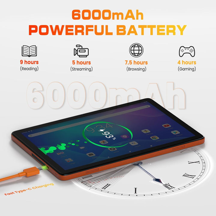 Tablet de 10 pulgadas, tableta Android 15, 12 GB de RAM y 128 GB de...