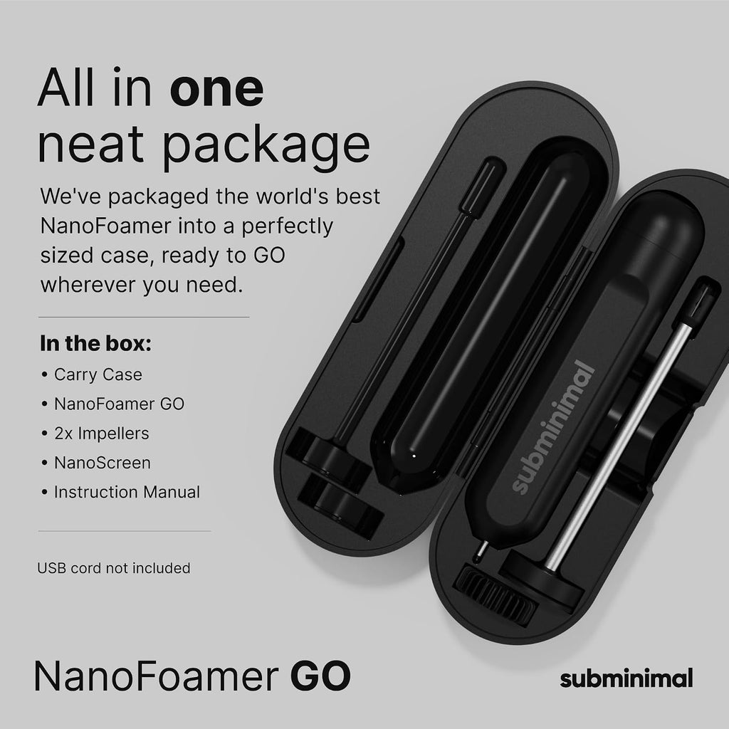 Subminimal NanoFoamer GO Espumador de leche portátil recargable, color
