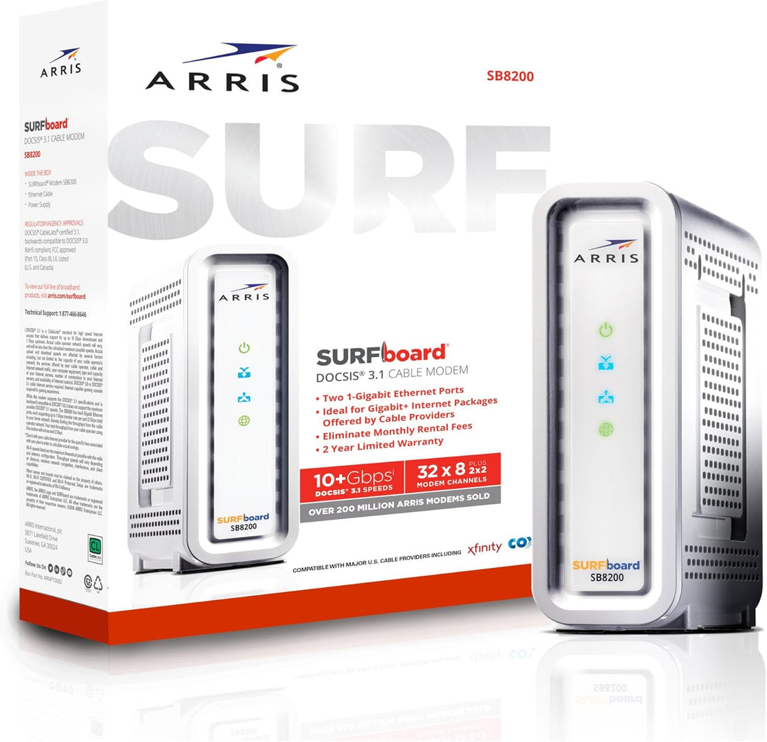 ARRIS SURFboard SB8200 - Renovado - DOCSIS 31 Cable módem