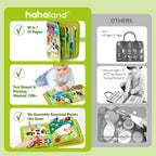 hahaland Libro ocupado para niños pequeños de 1 a 3 años - Montessori Toys, Granja