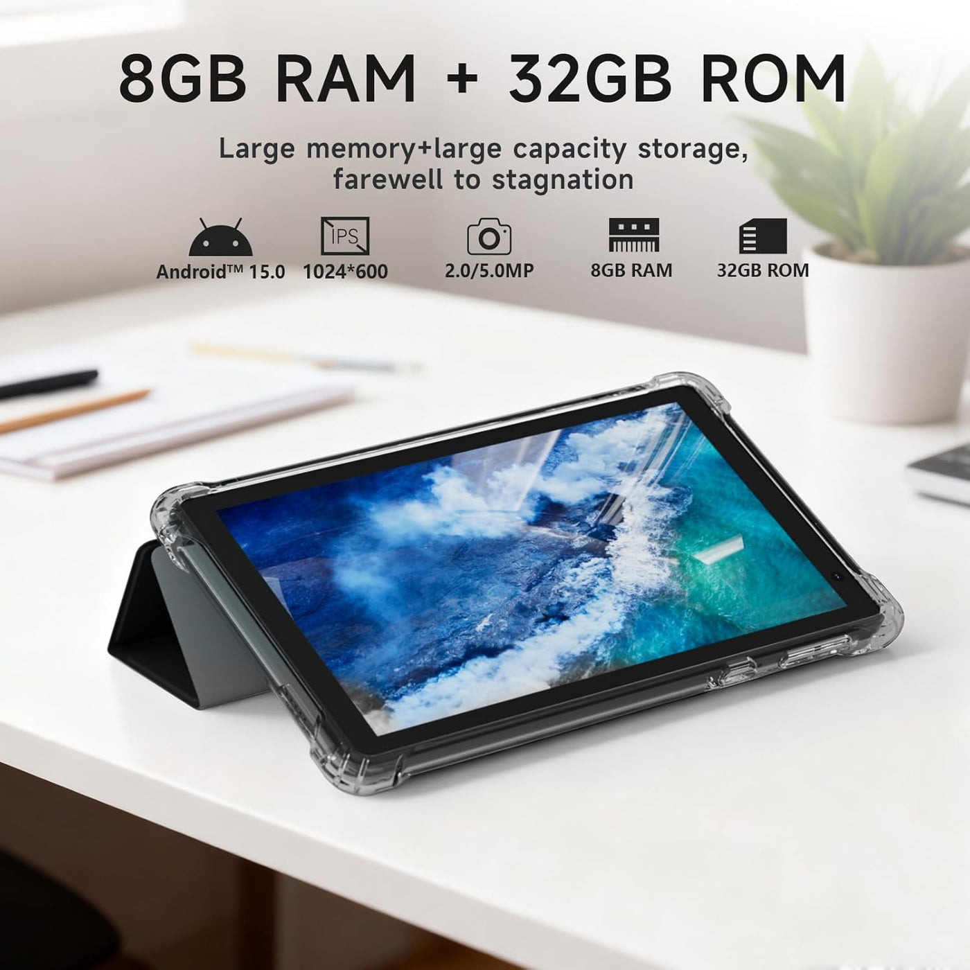 PEICHENG Tableta con Estuche Protector, 7" IPS 1024 * 600 Andro...