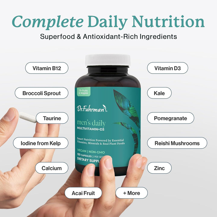 Dr. Fuhrman Multivitamínico de suministro de 2 meses para hombres +...
