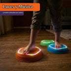 Special Supplies MUSICAL - Juego de 5 piedras LED para niños, bloques de equilibrio iluminados, coordinación y equilibrio para niños pequeños y niños, goma antideslizante duradera, juego seguro para