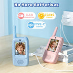 Walkie Talkies de video para niños paquete de 2 juguetes