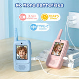 Walkie Talkies de video para niños paquete de 2 juguetes