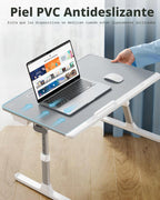 SAIJI - Escritorio de regazo para laptop para cama, mesa ajustable XL para