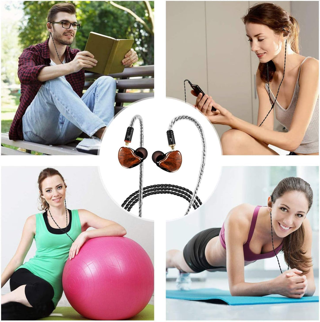 DCMEKA Auriculares con monitor intrauditivo, auriculares estéreo Hi...