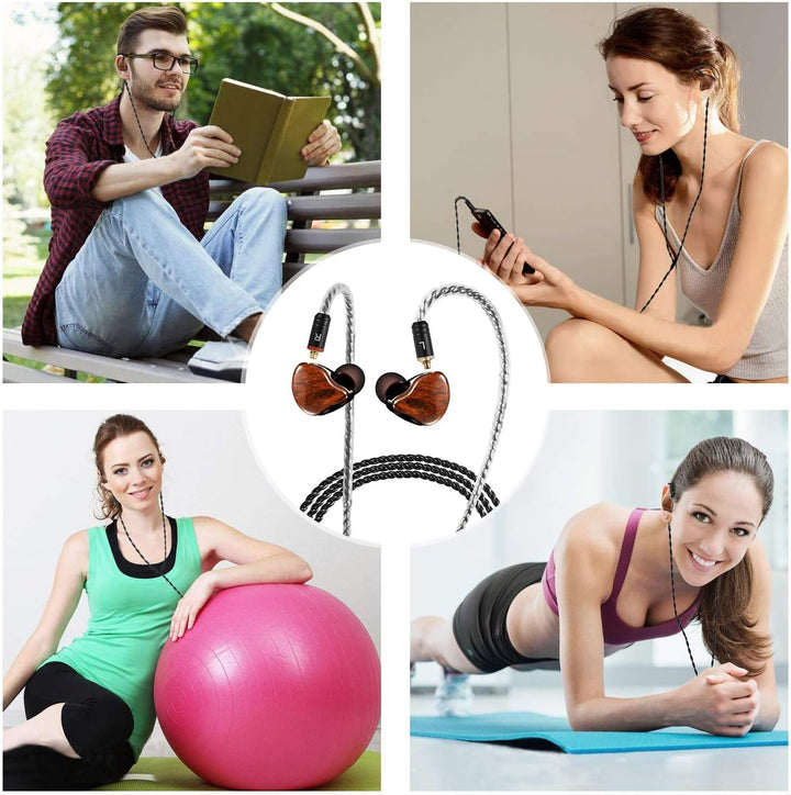 DCMEKA Auriculares con monitor intrauditivo, auriculares estéreo Hi...