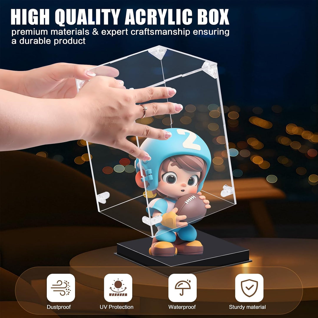 Vitrina de acrílico para figuras de acción, caja de exhibición de a...