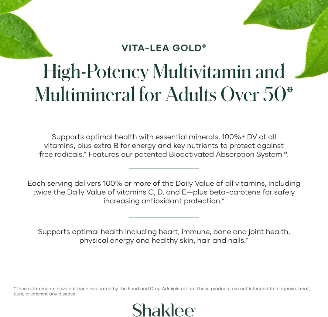Shaklee Vita-Lea Gold® con vitamina K para adultos mayores de 50 añ...