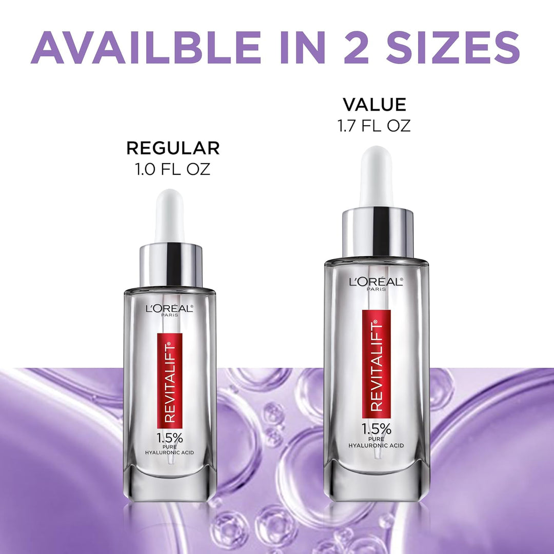 L'Oreal Paris Revitalift 1.5% Suero de Ácido Hialurónico Puro p...