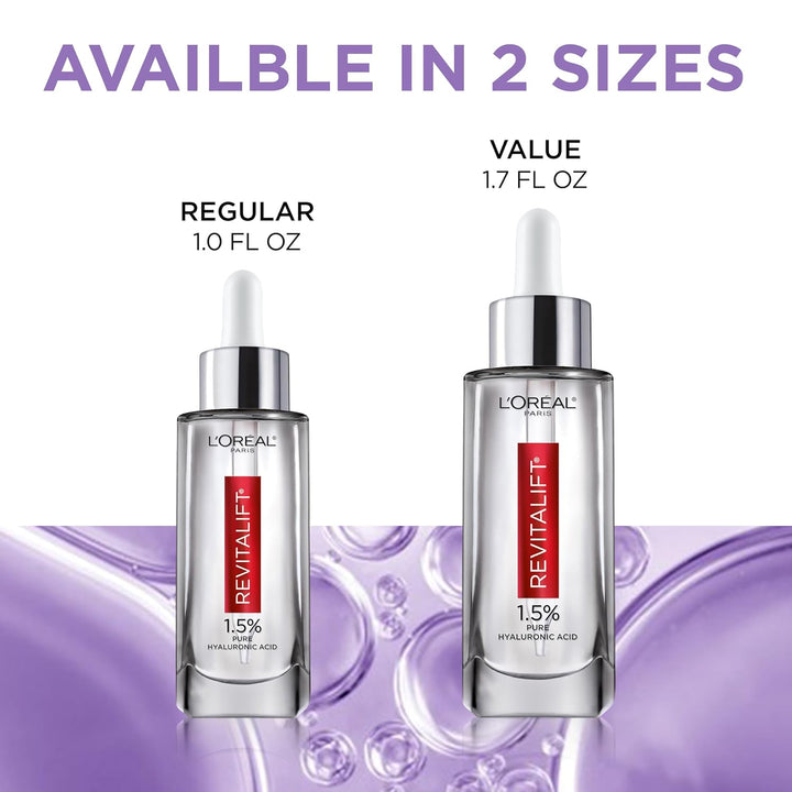 L'Oreal Paris Revitalift 1.5% Suero de Ácido Hialurónico Puro p...