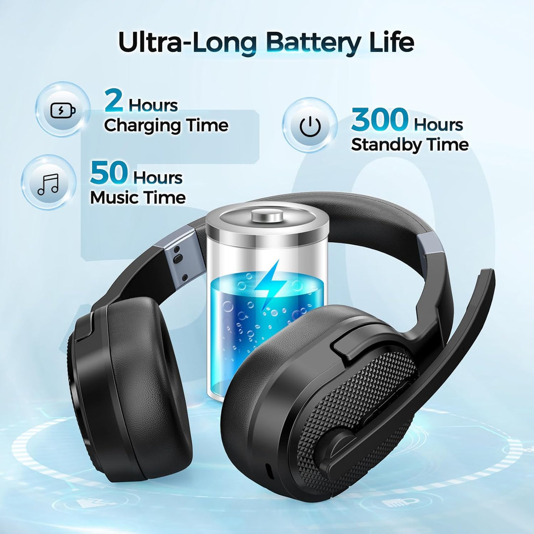 COSMUSIS Trucker - Auriculares Bluetooth con dong, auriculares inal...