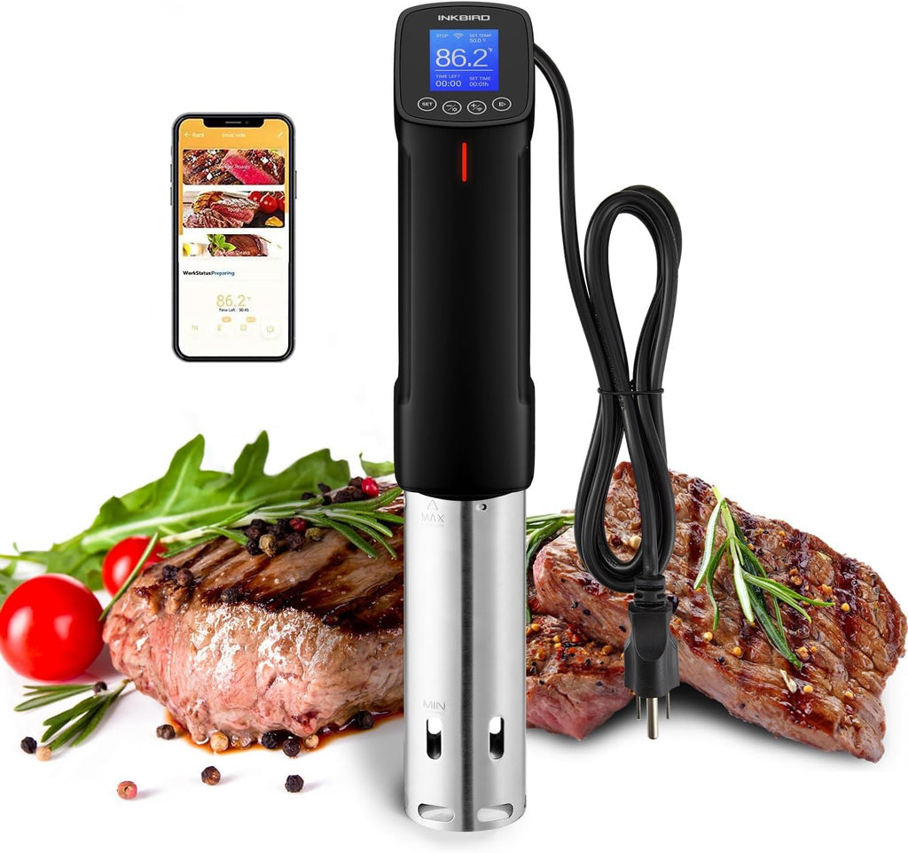 NKBIRD WIFI Sous Vide Cooker ISV-100W, 1000 vatios de calentamiento rápido con aplicación gratuita