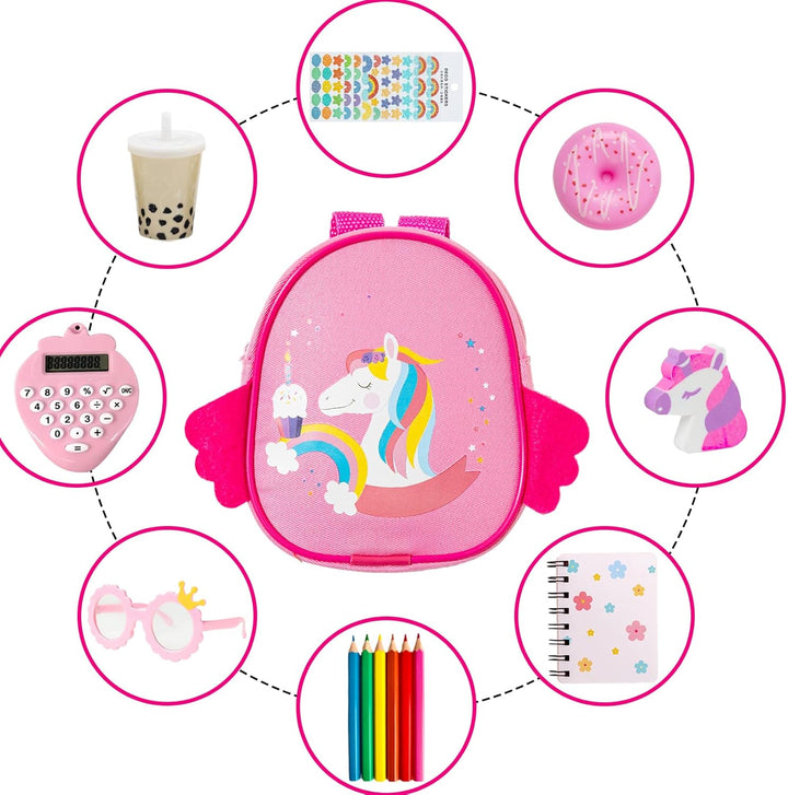 Ropa y Accesorios de Muñeca BDDOLL y Artículos Escolares Set de Jue...