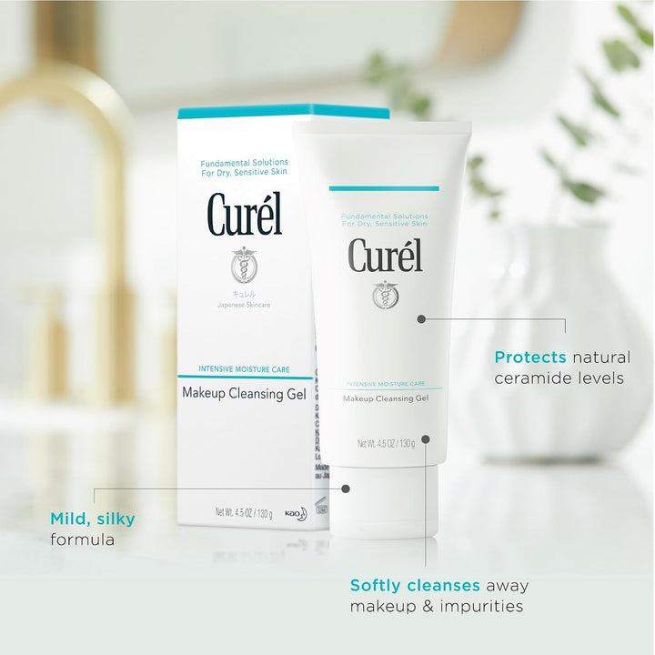 Curel Gel limpiador de maquillaje japonés para el cuidado de la pie...