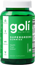 Health from Within SuperGreen Gummy Goli Vitamina, Mezcla de bayas, 60 unidades (1 paquete)