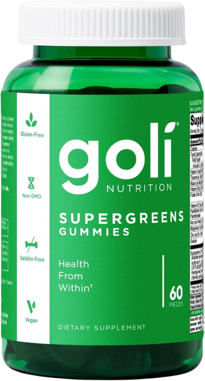 Goli Supergreens Gomitas con Probióticos - Extracto de Hoja de Alca...