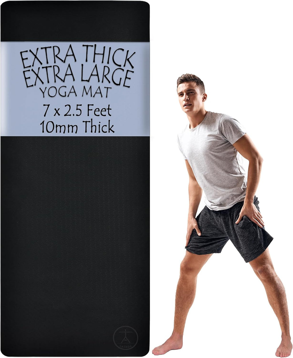 Esterilla de yoga extra grande XL, ancha y larga, extra gruesa