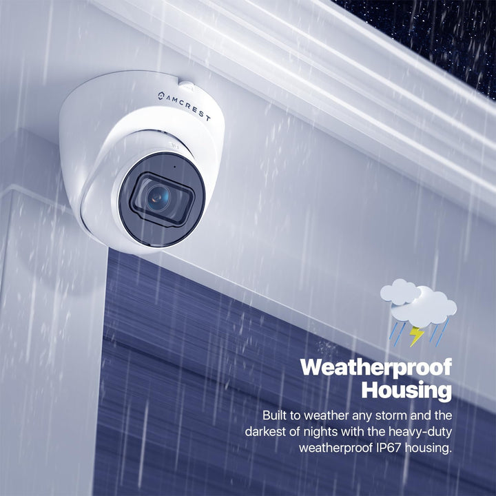 Amcrest Cámara PoE de torreta, de 5 MP, IP UltraHD para exteriores,...