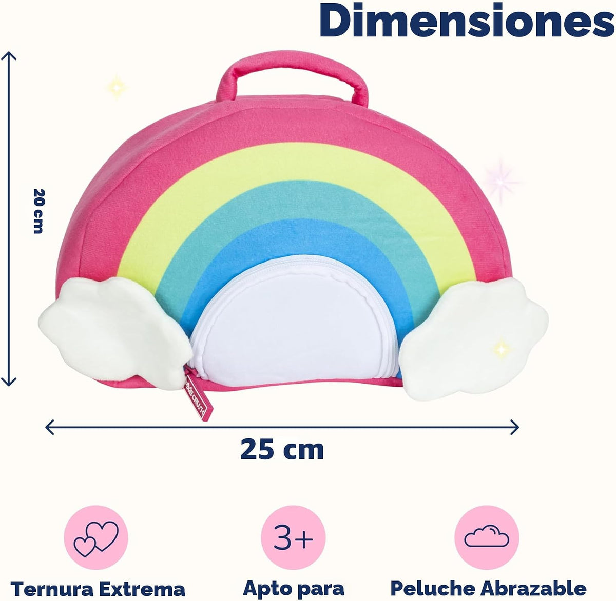 PixieCrush Juego de animales de peluche de unicornio