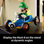LEGO Mario Kart Luigi & Mach 8 - Juego de construcción para adultos, a partir de 18 años, coleccionable de Nintendo para fanáticos, regalo para hombres y mujeres, decoración de dormitorio o estantería